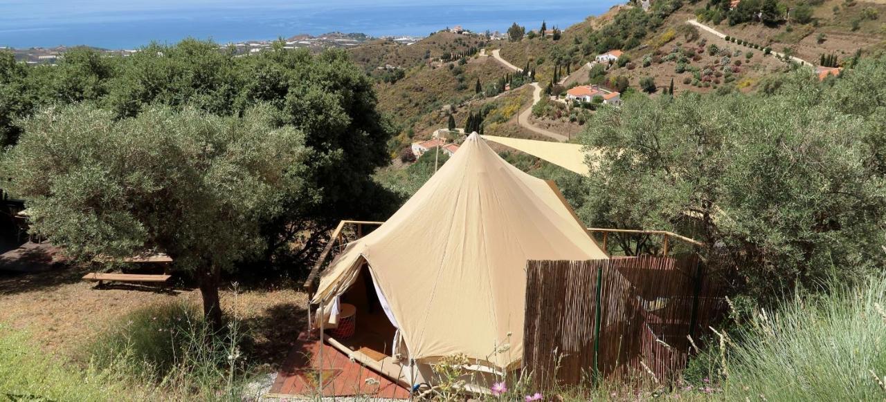 Campo Agave Luxury Tents Sayalonga Eksteriør billede